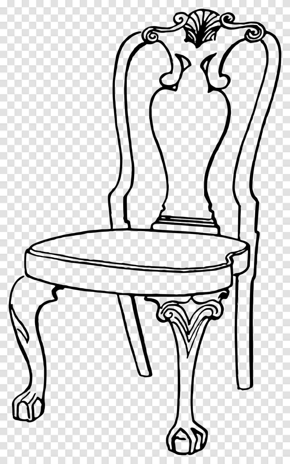 Chair Line Art Group With Items, Gray, World Of Warcraft Transparent Png