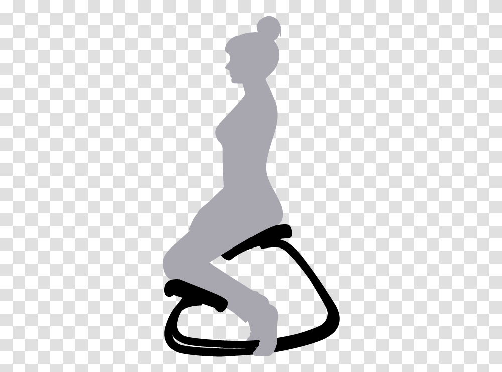 Chair, Person, Kneeling, Silhouette, Arm Transparent Png