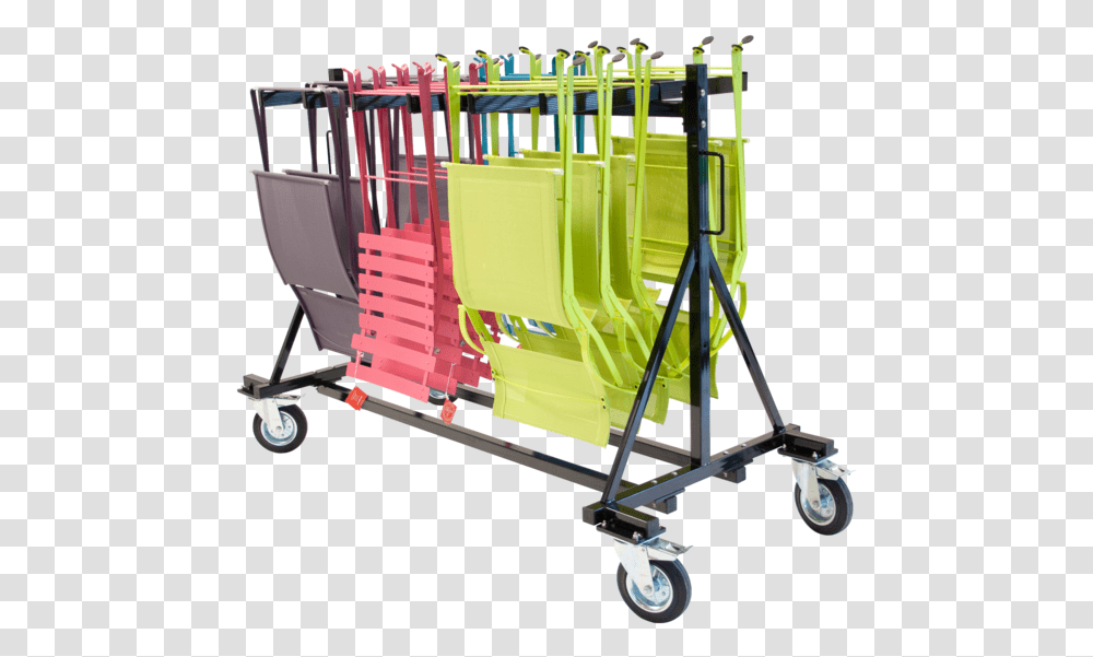 Chair, Shopping Cart, Transportation, Vehicle, Fence Transparent Png