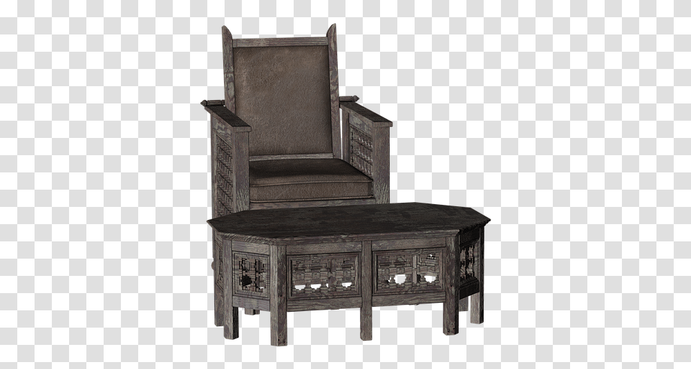 Chair Table Seat Furniture Wood Brown Chair, Throne, Cabinet Transparent Png