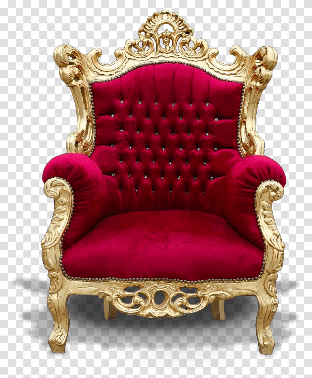 Chair Throne, Furniture, Armchair Transparent Png