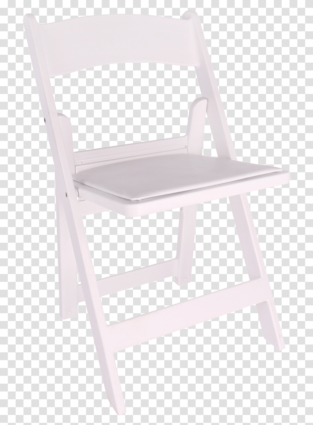 Chair White Resin Folding Chair With Padded Seat White Resin Folding With White Padded Seat, Furniture Transparent Png