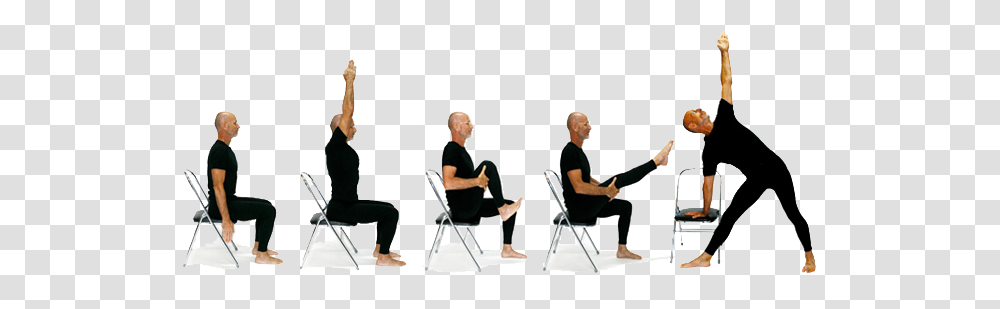 Chair Yoga Clipart Clip Art Images, Sitting, Person, Interview, Crowd Transparent Png