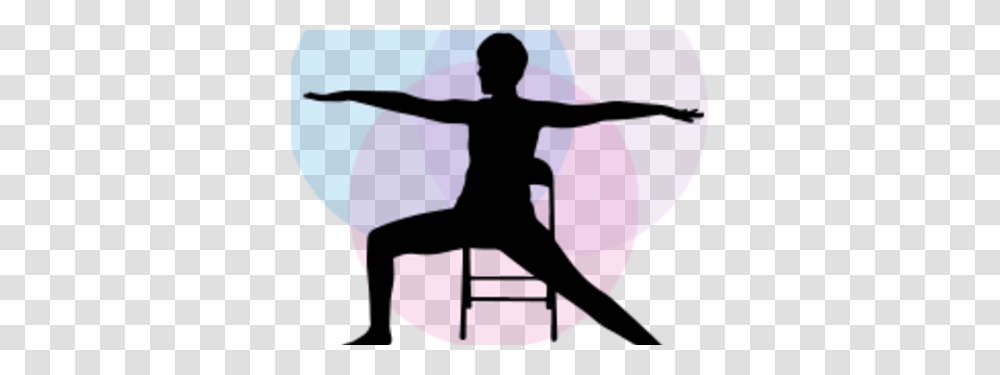 Chair Yoga Clipart, Ninja, Person, Silhouette, Duel Transparent Png