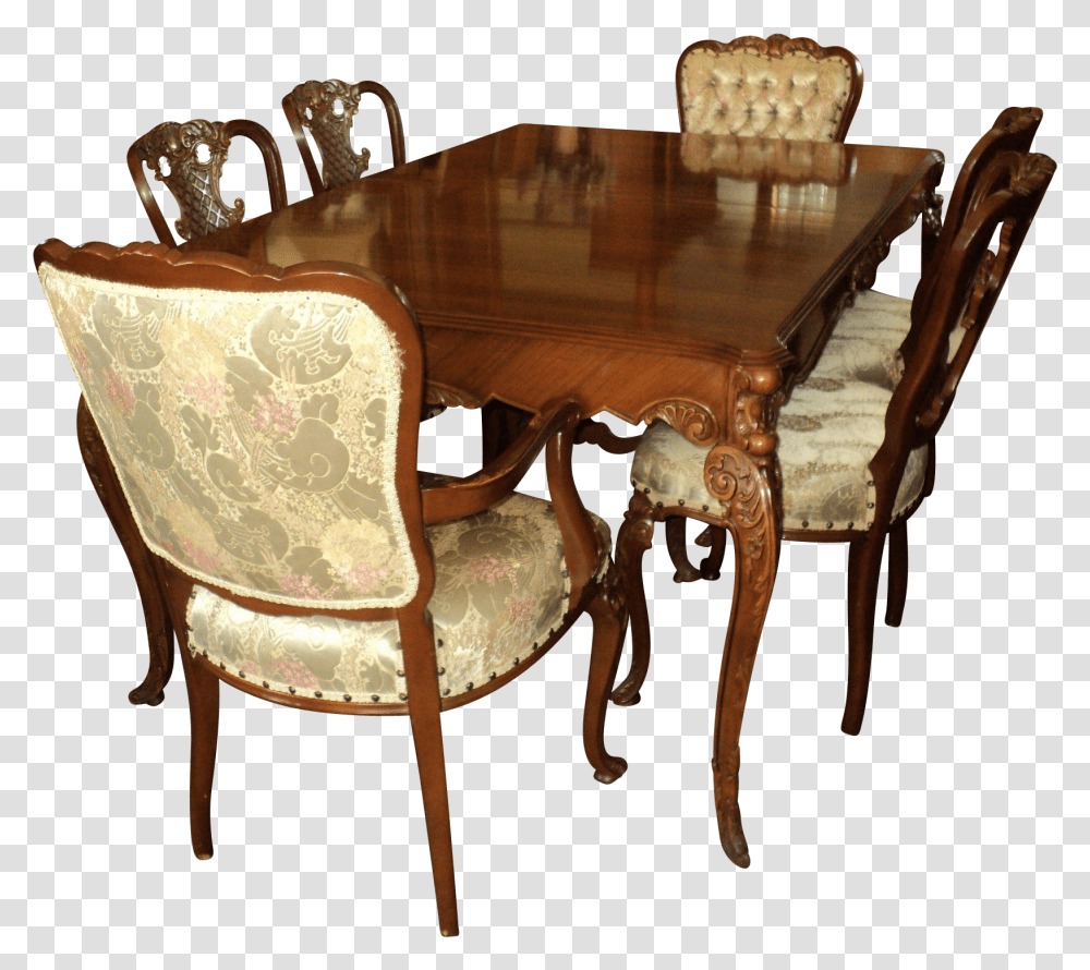 Chairs Dining Room Table From The, Furniture, Dining Table, Tabletop, Wood Transparent Png