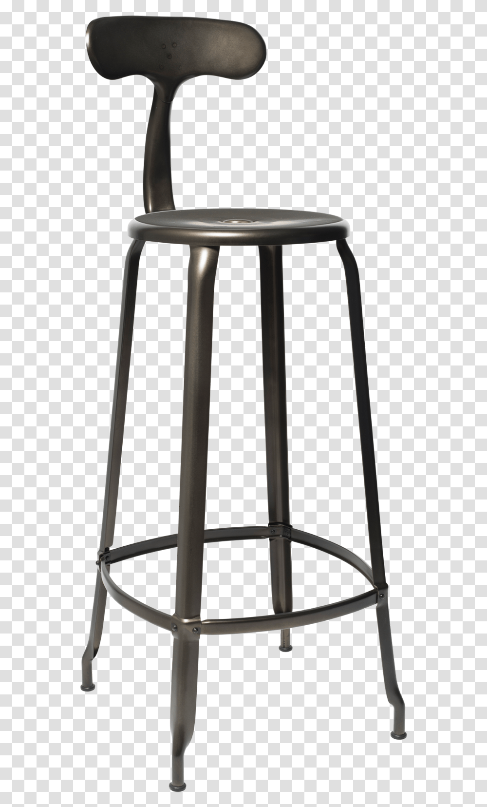 Chaise De Bar Industrielle Nicolle H80cm Coloris Acier Chair Metal, Furniture, Bar Stool, Stand, Shop Transparent Png