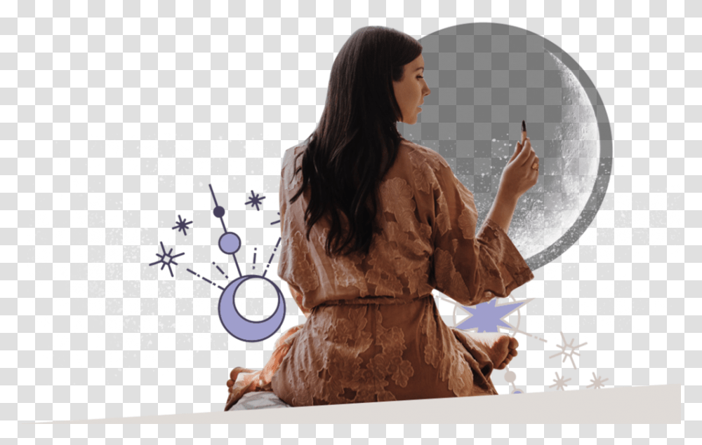 Chakra Girl Radio Image, Person, Female, Long Sleeve Transparent Png