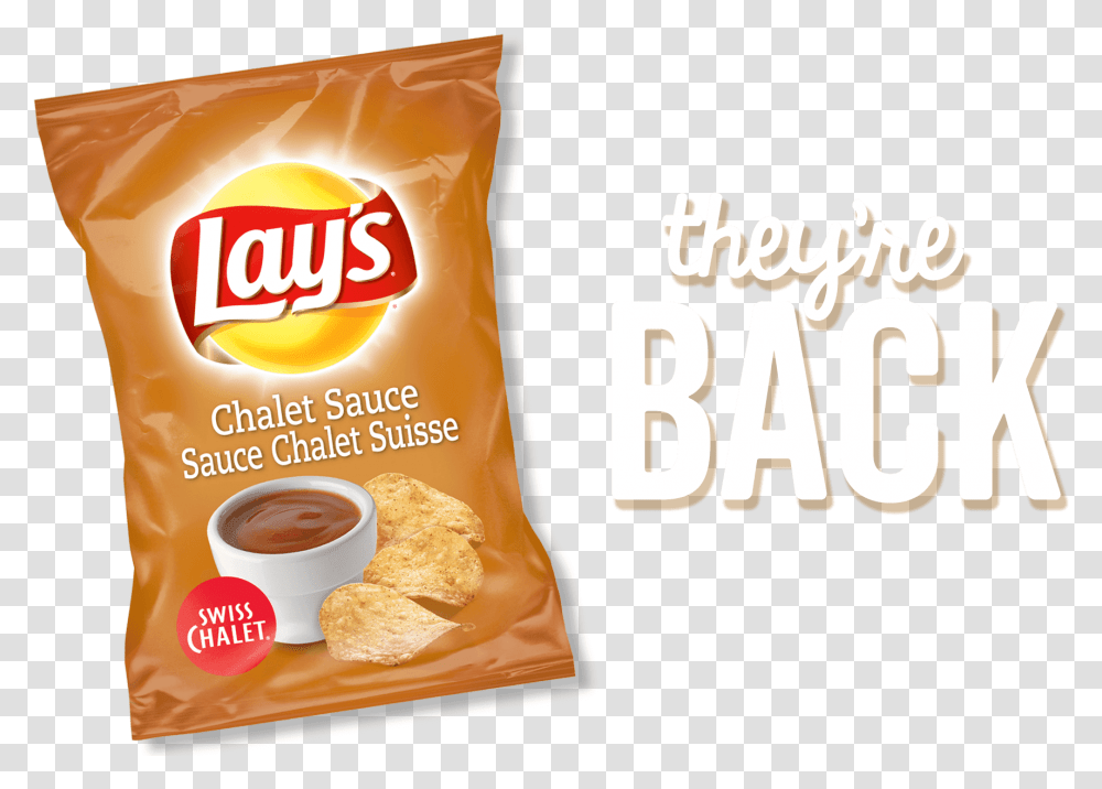 Chalet Chips Lays, Ketchup, Food, Bread, Snack Transparent Png