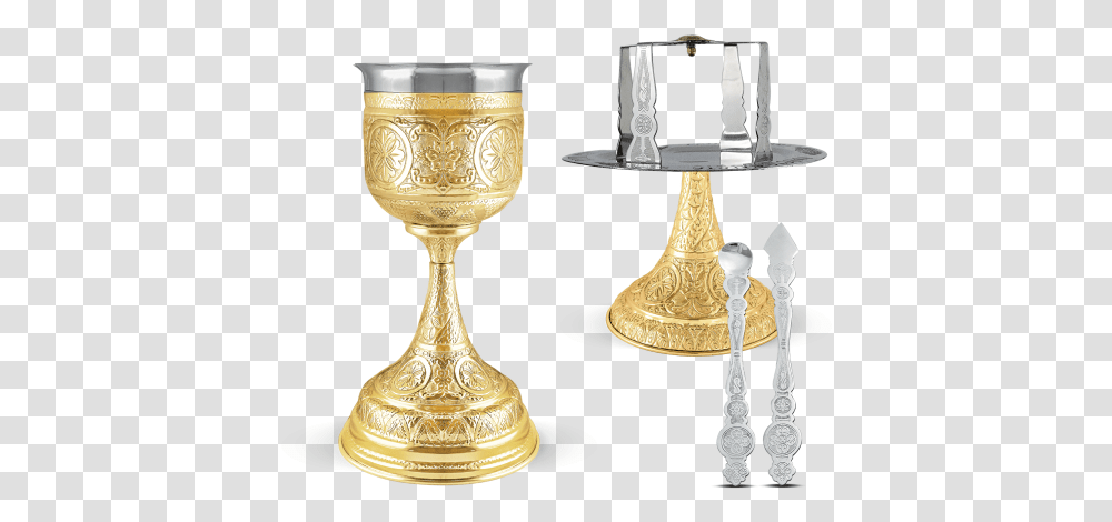 Chalise Set 2500ml Mount Athos Ciborium, Glass, Goblet, Lamp, Bronze Transparent Png