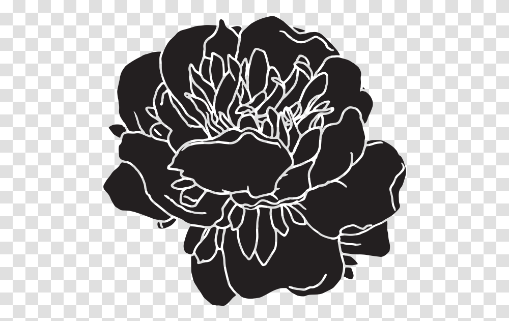 Chalk Couture Abstract Flower Reusable Transfer Illustration, Plant, Blossom, Carnation, Lion Transparent Png