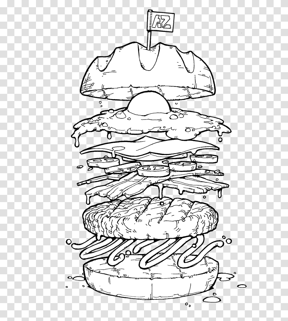 Chalk Drawings Burger Drawing, Plant, Agaric, Mushroom Transparent Png