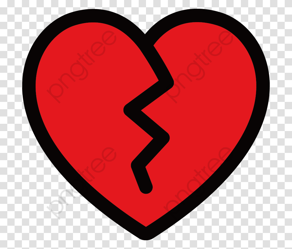 Chalk Heart Clipart Broken Heart Clipart, Plectrum Transparent Png