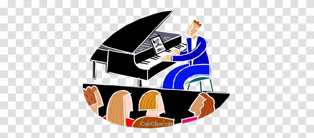 Chalk Style Concert Pianist Royalty Free Vector Clip Art, Performer, Musician, Musical Instrument, Leisure Activities Transparent Png
