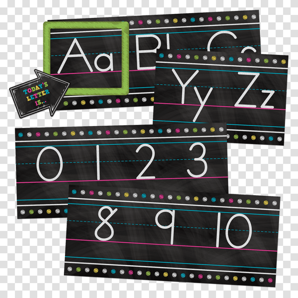 Chalkboard Brights Alphabet, Scoreboard, Blackboard, Arcade Game Machine Transparent Png