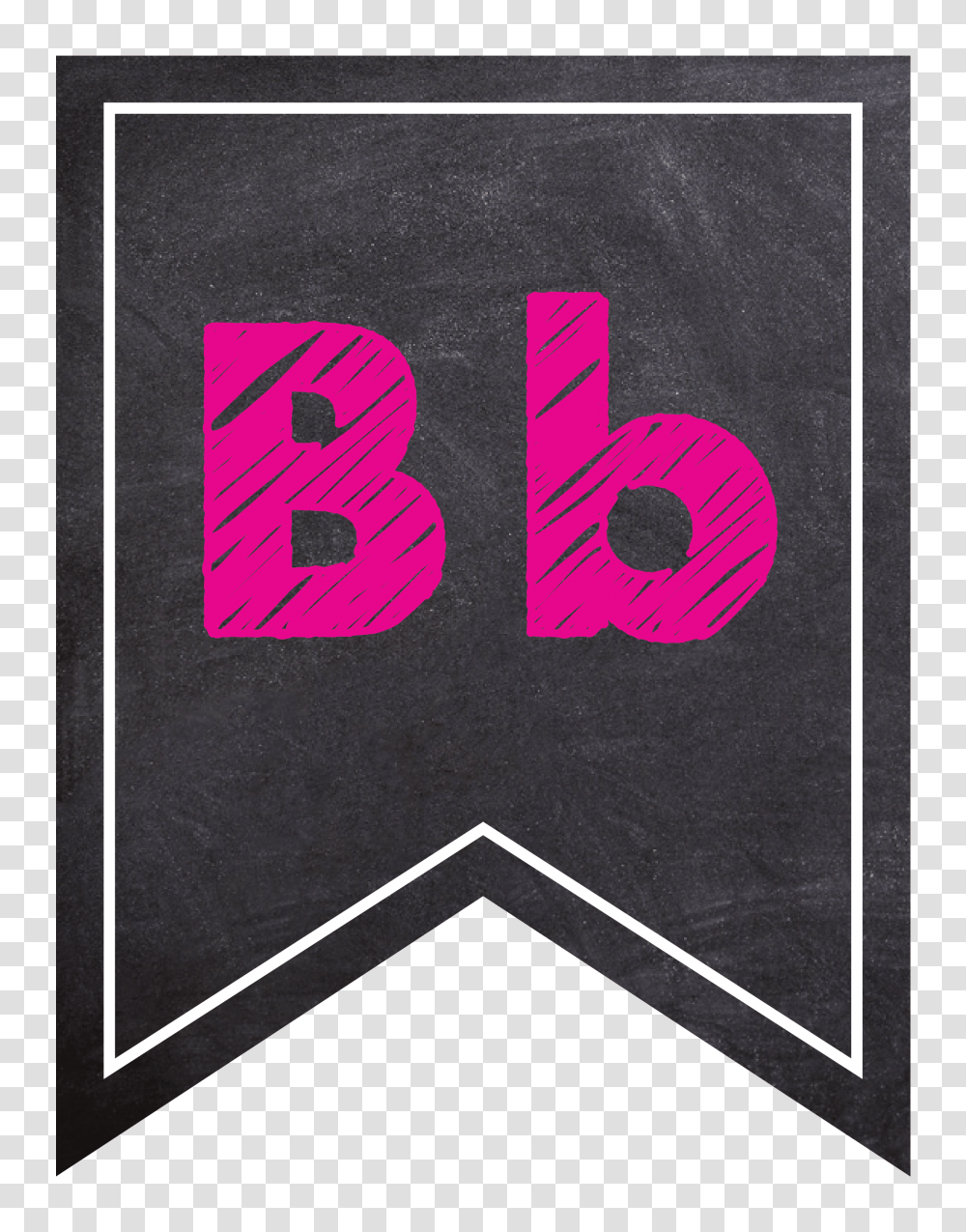 Chalkboard Bunting Banner Alphabet In Neon, Rug, Blackboard, Poster Transparent Png