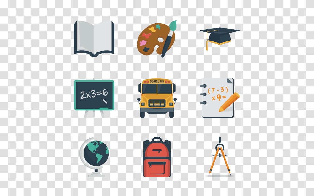 Chalkboard Icons, Vehicle, Transportation, Bus Transparent Png