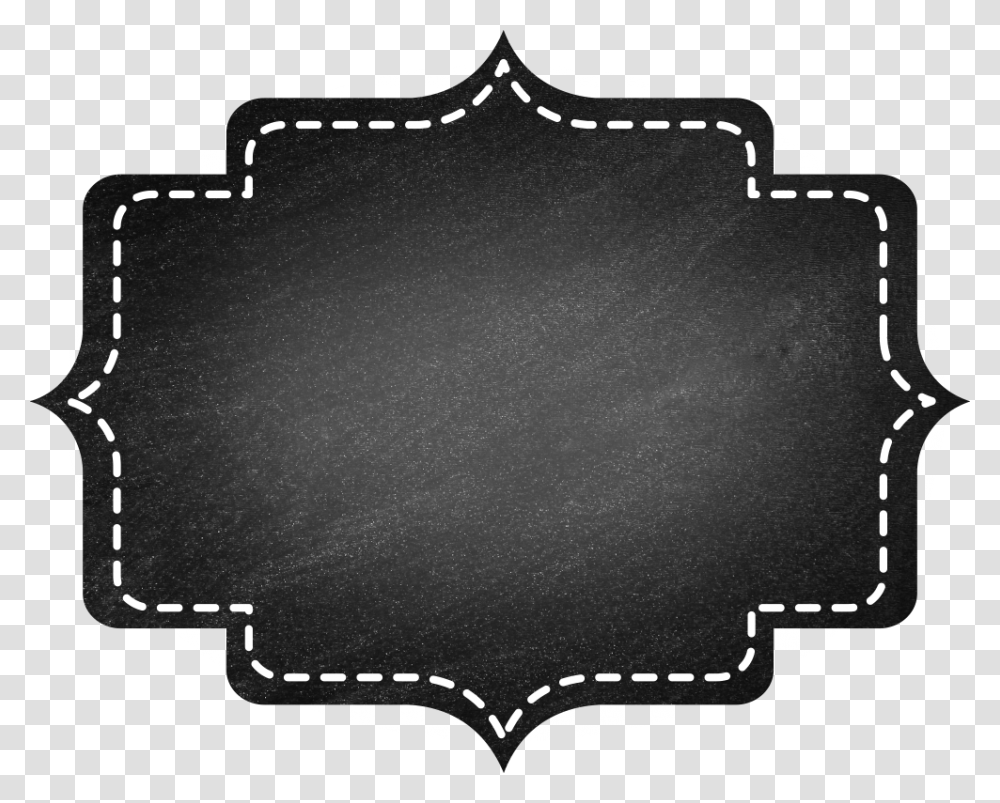 Chalkboard Label Tag Badge Textbox Black Fabric Stencil, Rug, Frying Pan, Wok Transparent Png