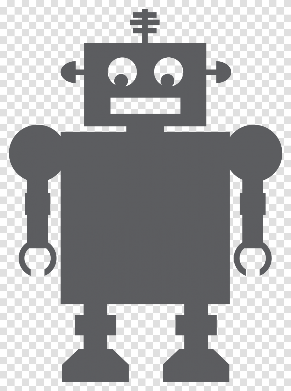 Chalkboard Robot Krijtbord Robot, Cross Transparent Png