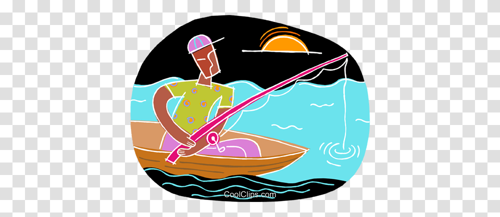 Chalkboard Style Fishing Royalty Free Vector Clip Art, Vehicle, Transportation, Outdoors, Boat Transparent Png