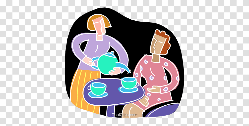 Chalkboard Style Tea Party Royalty Free Vector Clip Art, Washing, Female, Outdoors, Woman Transparent Png