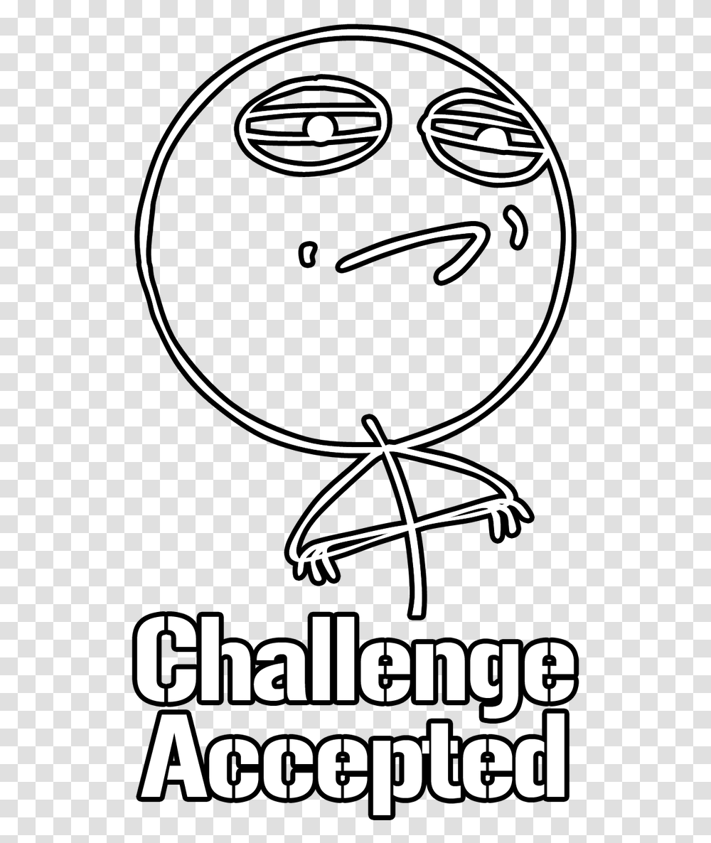 Challenge Accepted Meme Challenge Accepted Meme, Poster, Advertisement, Handwriting Transparent Png