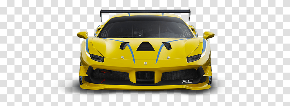 Challenge Ferrari 488 Challenge, Car, Vehicle, Transportation, Automobile Transparent Png