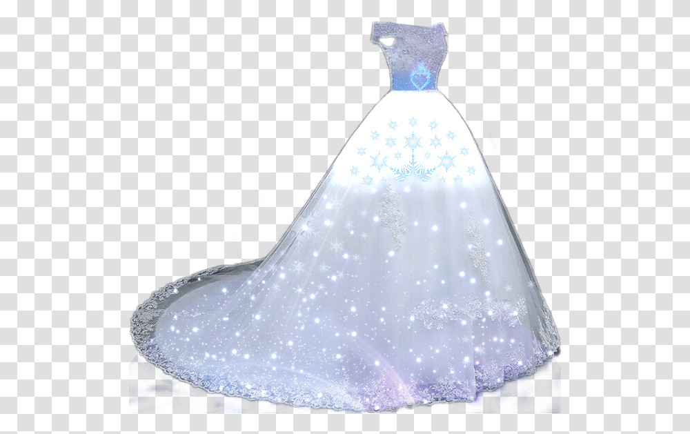 Challenge Snowflakes Snow Star Moon Galaxy Clothingitem Gown, Apparel, Fashion, Robe, Wedding Transparent Png