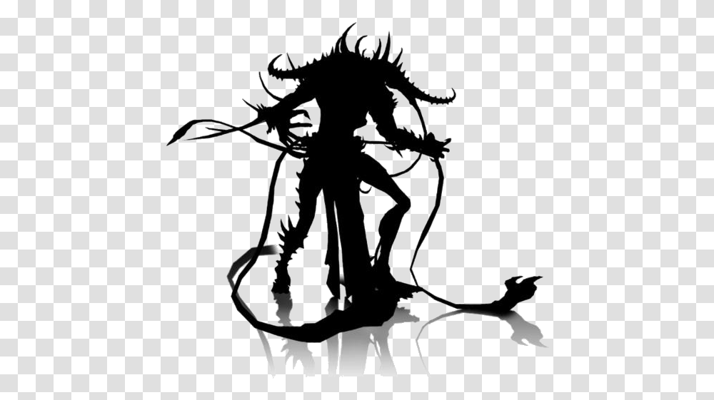 Challenger Demon Zombie Free Clipart Dungeon Dragon Demon Shadow, Silhouette, Leisure Activities, Stencil, Circus Transparent Png