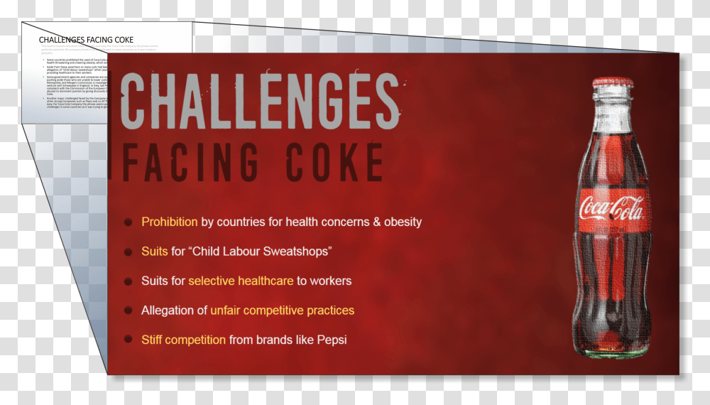 Challenges Of Coca Cola Company, Poster, Advertisement, Flyer, Paper Transparent Png