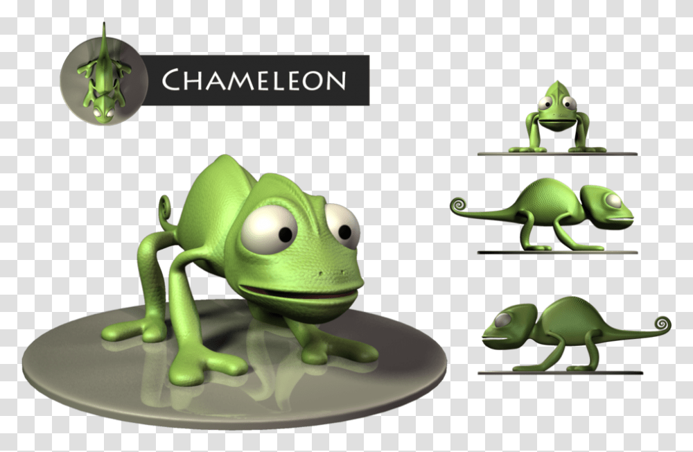 Chameleon By Phewcumber Sims, Toy, Animal, Figurine, Green Transparent Png