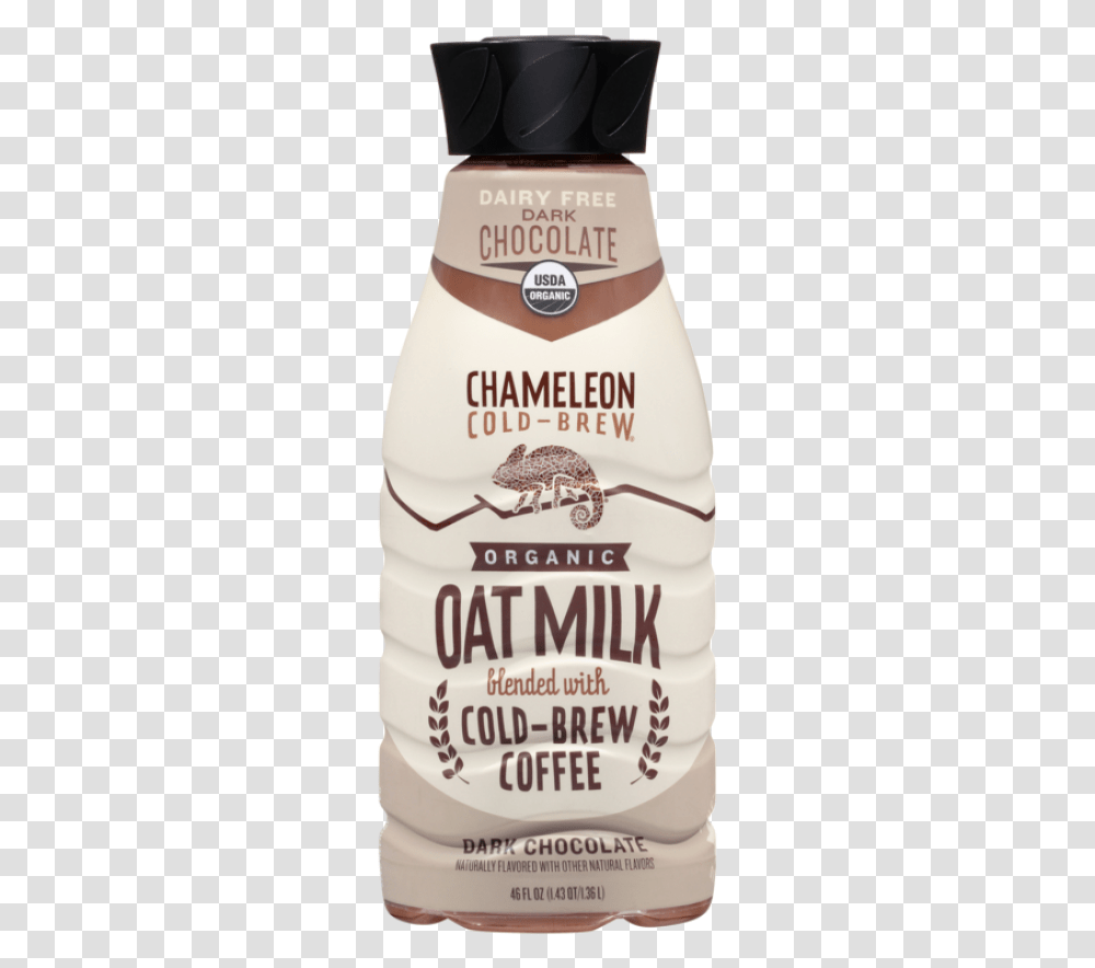 Chameleon Cold Brew Organic Dark Chocolate Oat Milk Bottle, Food, Flour, Powder, Beer Transparent Png