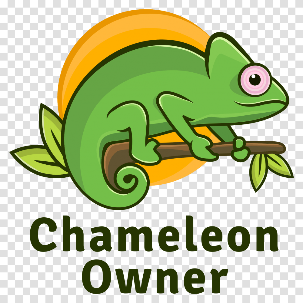 Chameleonowner Cartoon, Lizard, Reptile, Animal, Iguana Transparent Png