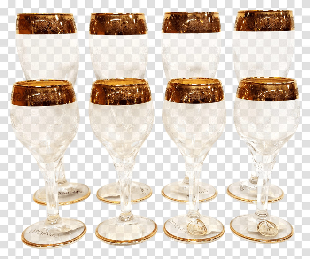 Champagne And Gold Wine Glass Transparent Png