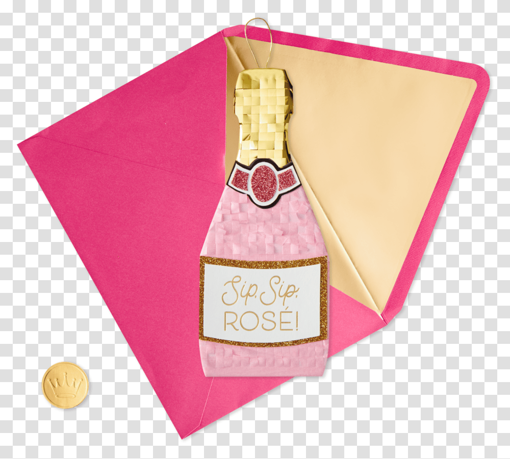 Champagne Bottle Birthday Card Bridal Shower, Purse, Handbag, Accessories, Accessory Transparent Png