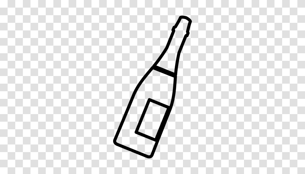 Champagne Bottle Icon, Beverage, Drink, Pop Bottle, Alcohol Transparent Png