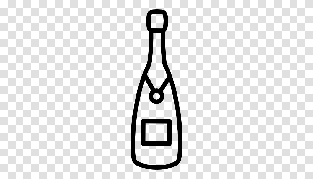 Champagne Bottle, Shovel, Tool, Beverage, Drink Transparent Png