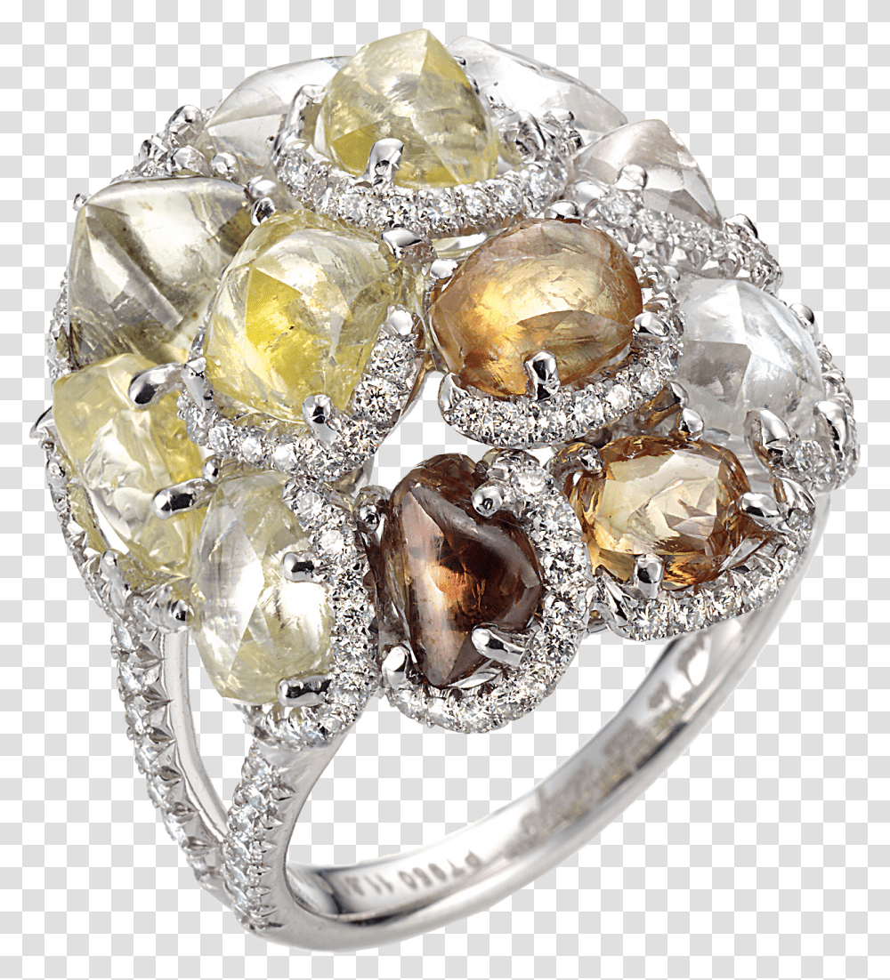 Champagne Bubbles Cocktail Ring, Diamond, Gemstone, Jewelry, Accessories Transparent Png