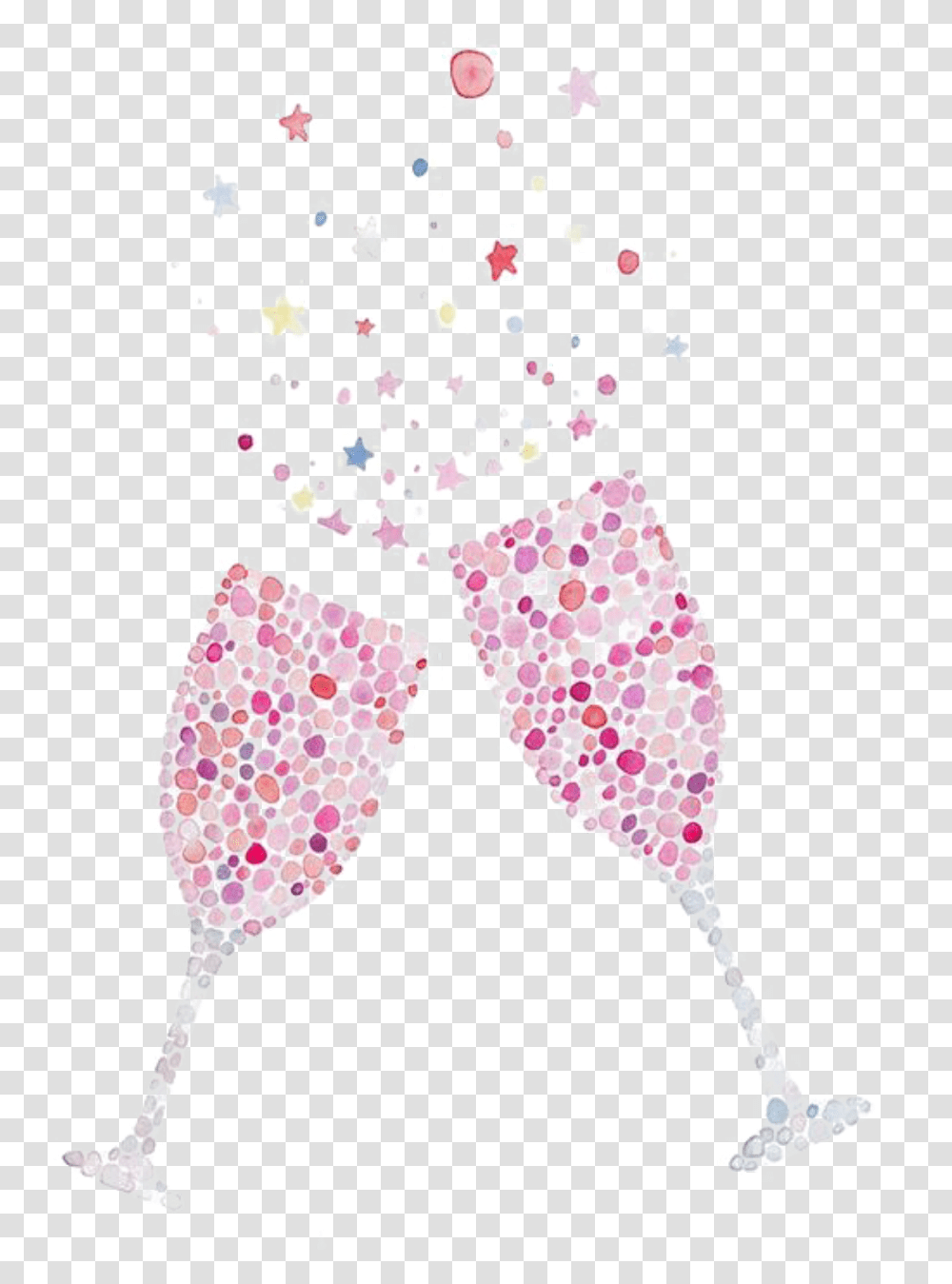Champagne Clipart Pink Pink Champagne Glass Clip Art, Apparel, Label Transparent Png