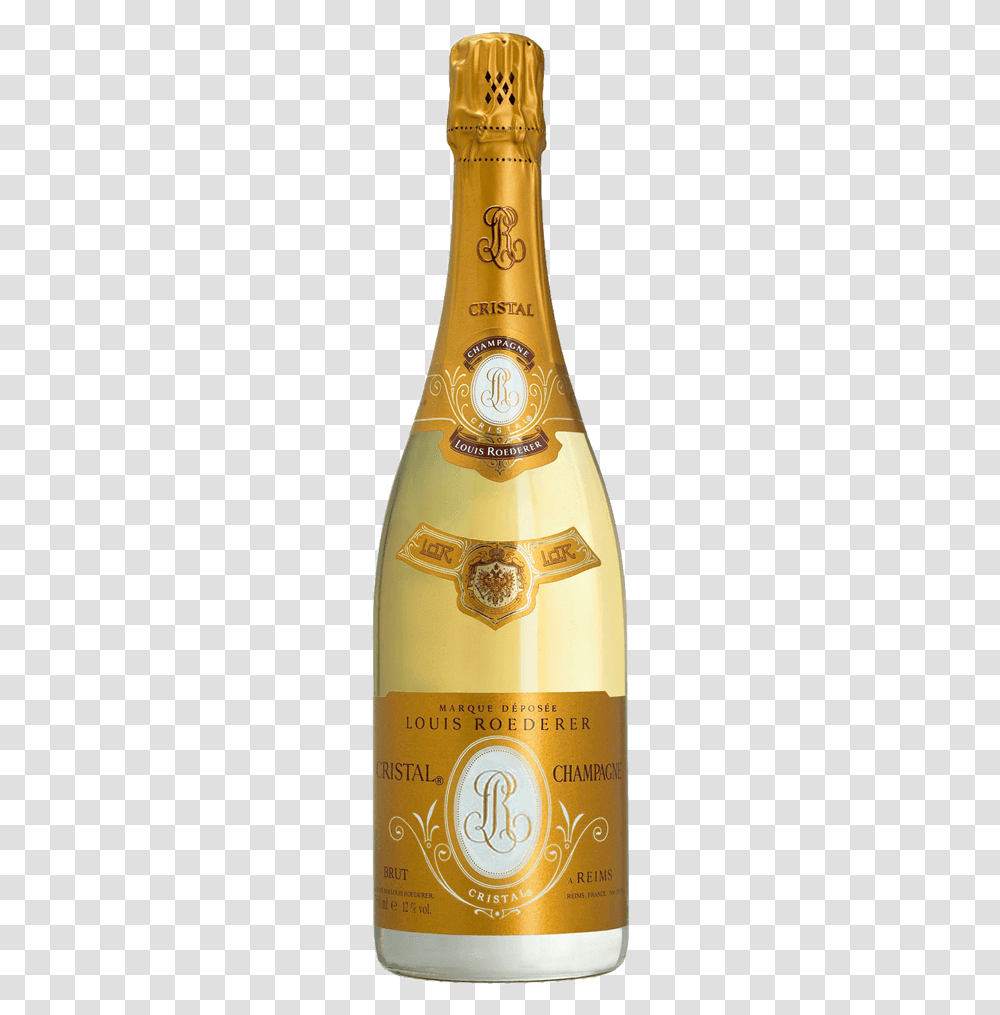 Champagne Cristal Louis Roederer, Alcohol, Beverage, Drink, Bottle Transparent Png
