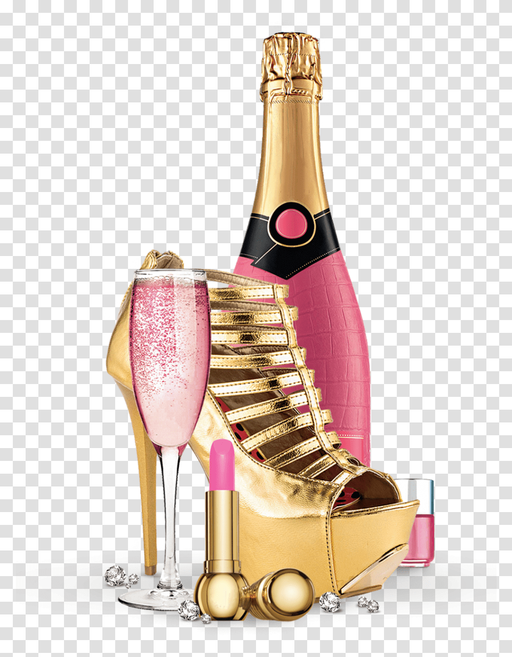 Champagne Cup Download Hd Clipart Pink Champagne Bottles, Wine, Alcohol, Beverage Transparent Png