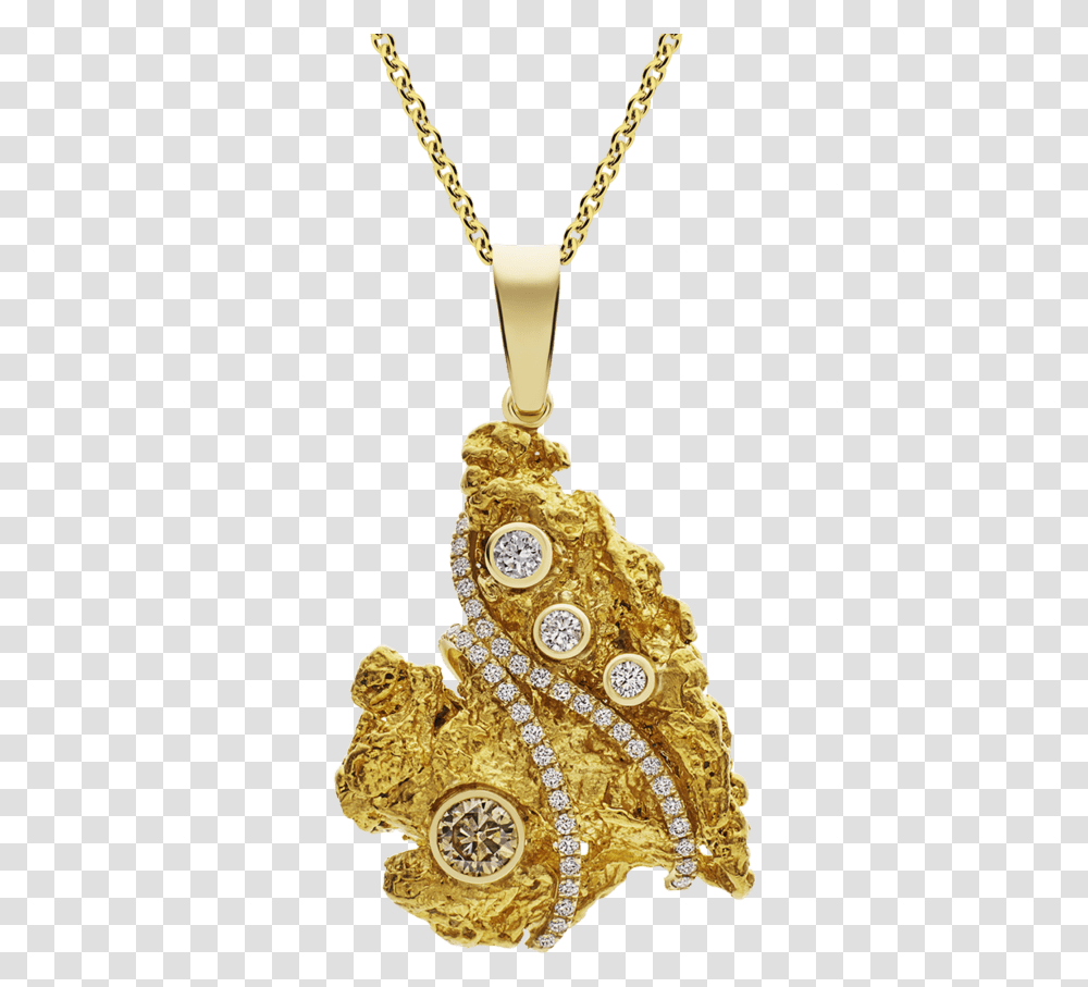 Champagne Diamond Nugget Pendant This 104 Ounce Natural Pendant, Gold Transparent Png
