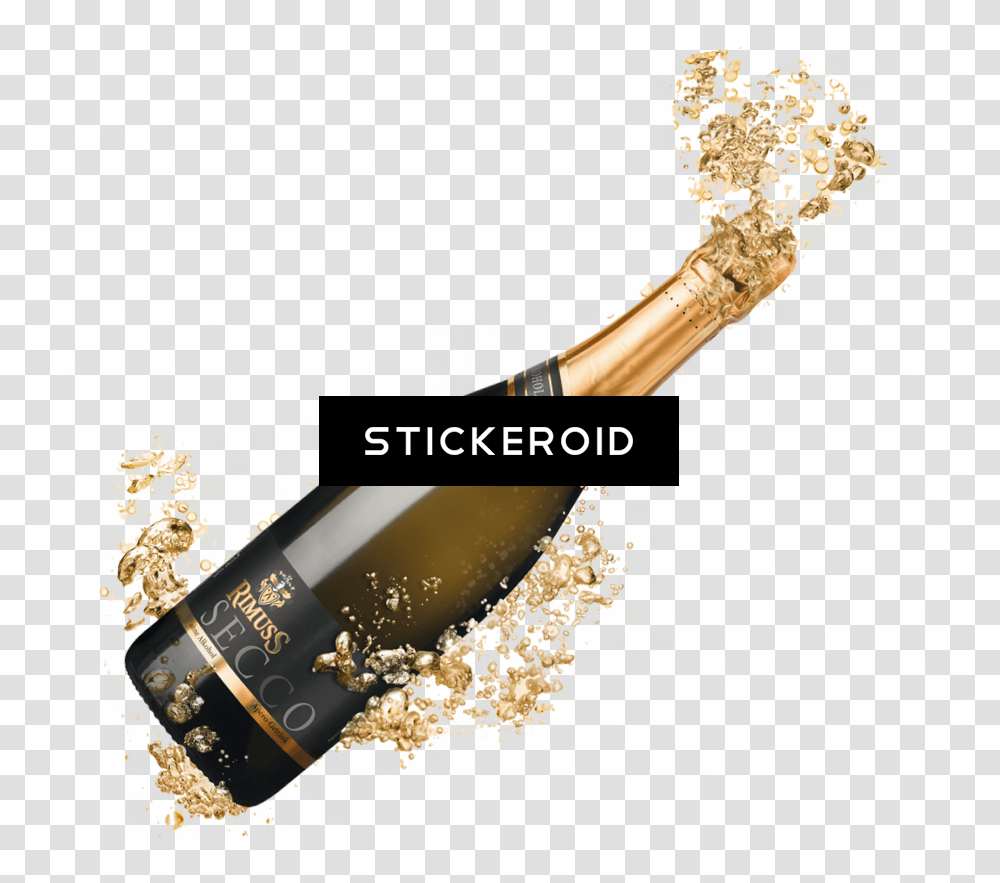 Champagne Glass, Bottle, Alcohol, Beverage, Drink Transparent Png