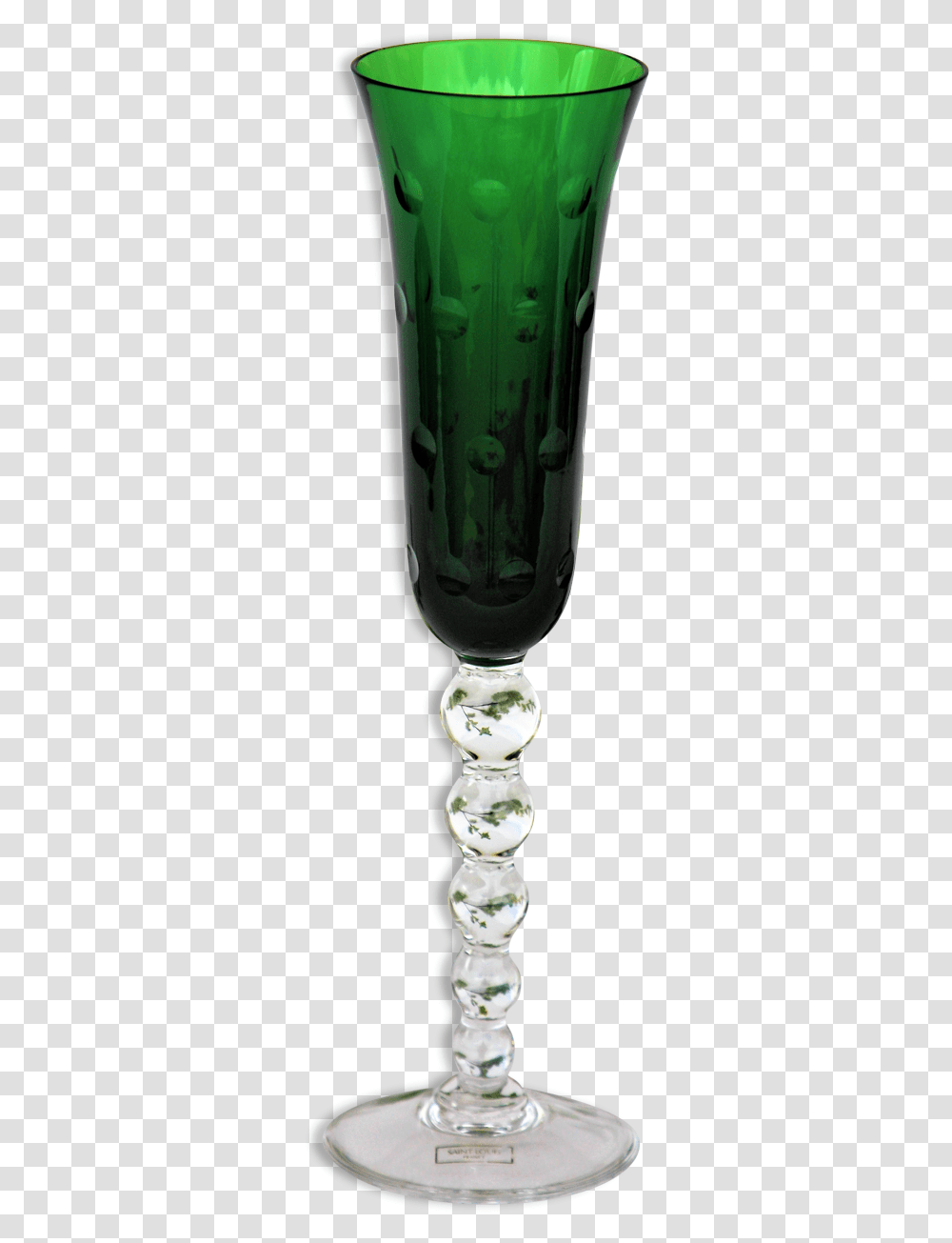 Champagne Glass Saint Louis Crystal Color Model Green Flutes Saint Louis Couleurs, Goblet, Lamp, Wine Glass, Alcohol Transparent Png