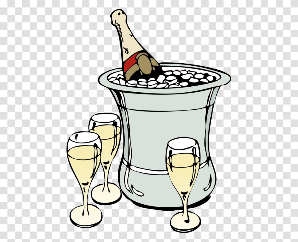 Champagne Glass Wine Computer Icons Bottle, Bucket Transparent Png