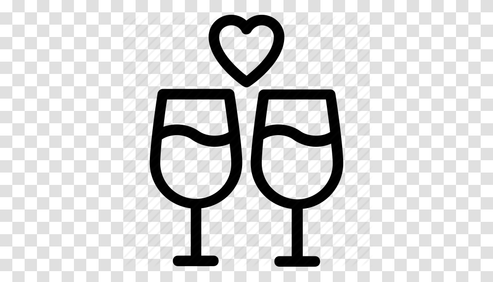 Champagne Glasses Cheers Glass Heart Wine Glass Icon, Alcohol, Beverage, Drink, Goblet Transparent Png