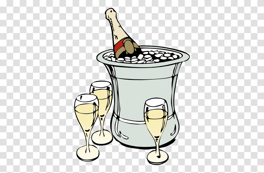 Champagne Glasses Clip Art, Bucket, Bottle, Wine, Alcohol Transparent Png