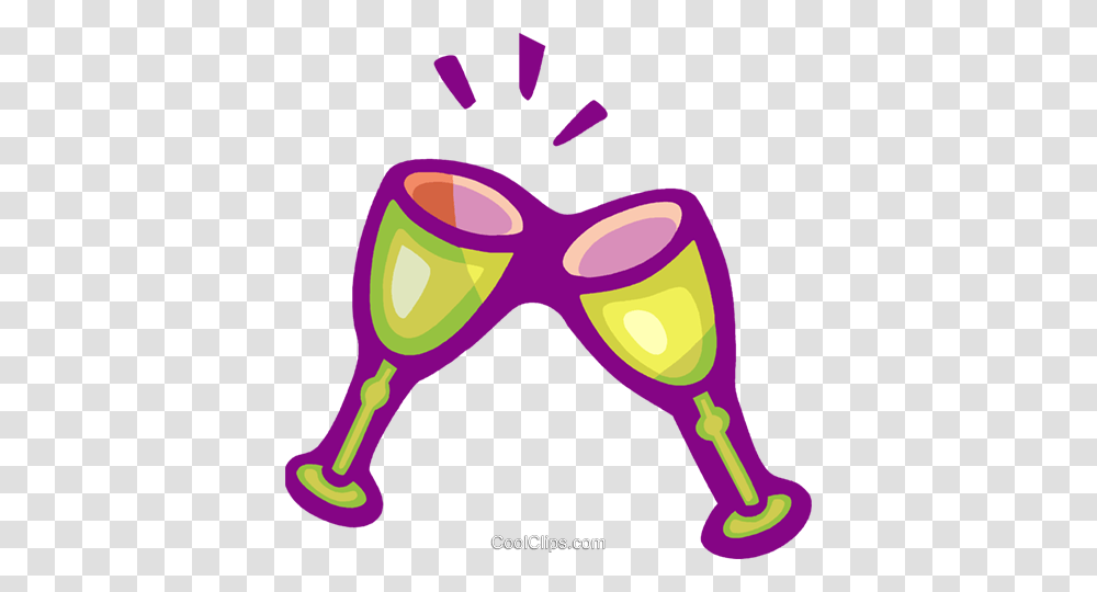 Champagne Glasses Royalty Free Vector Clip Art Illustration, Goggles, Accessories, Label Transparent Png