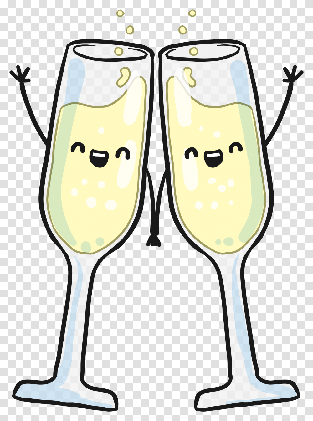 Champagne Glasses Toast Cartoon Champagne Glass, Beverage, Drink, Alcohol, Wine Transparent Png
