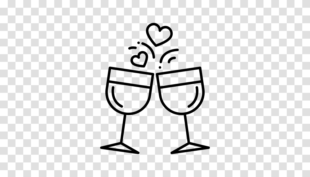 Champagne Love Party Valentine Valentines Day Wedding Wine Icon, Gray, World Of Warcraft Transparent Png