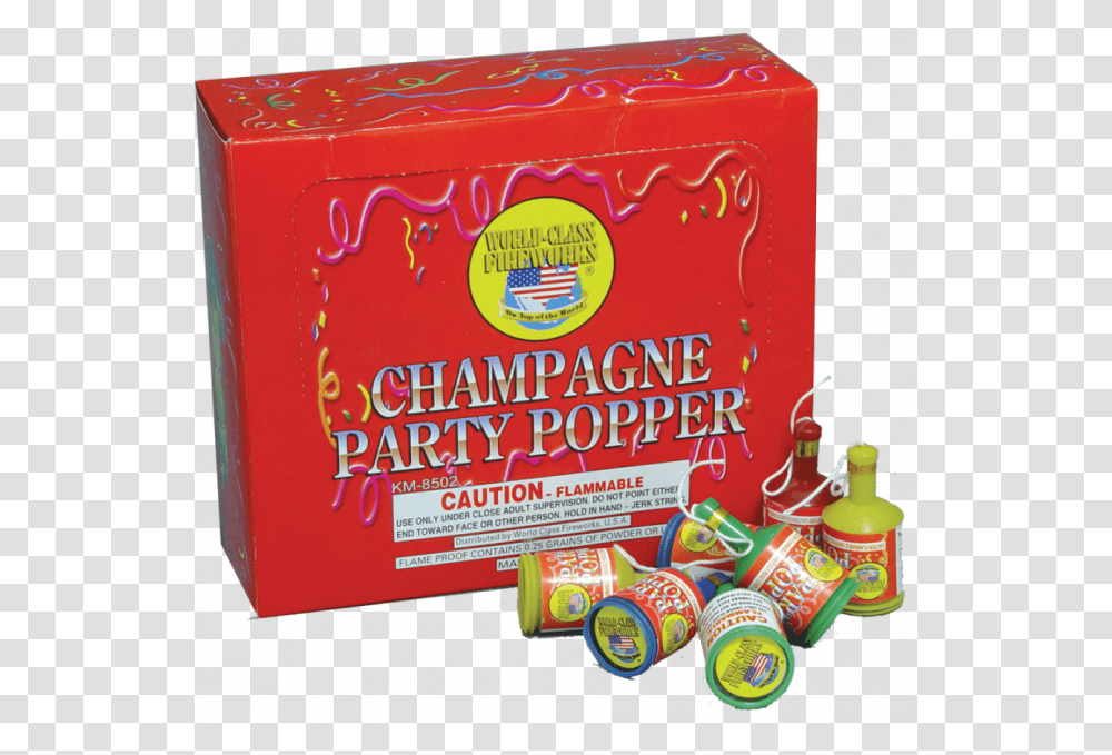 Champagne Party Popper Box, Food, Candy, Sweets, Confectionery Transparent Png